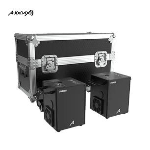 KIT Máquina de faísca fria 2x Audibax Spark 650 + Flightcase