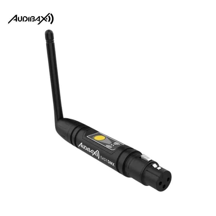 Audibax Easy DMX Transmissor ou Receptor Compacto Sem Fios DMX 4