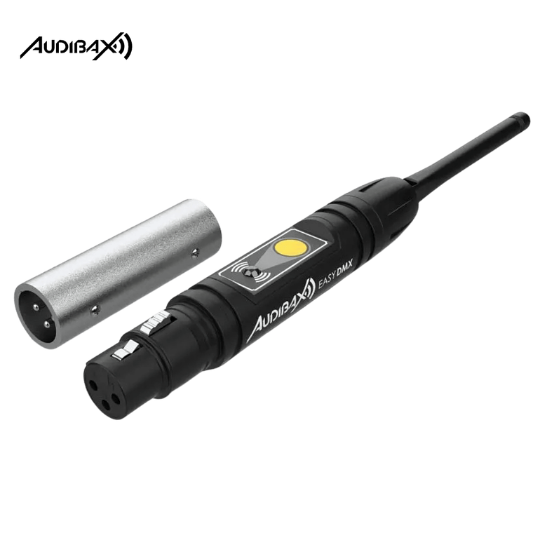 Audibax Easy DMX Transmissor ou Receptor Compacto Sem Fios DMX 1