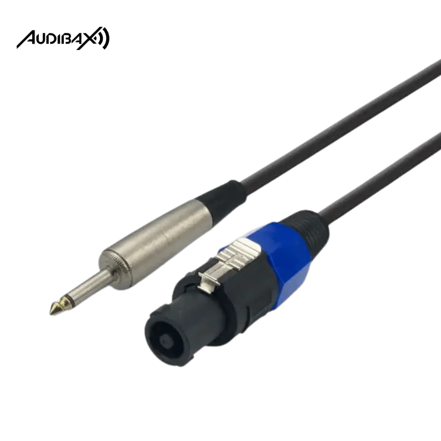 Audibax Silver Cabo Speakon para Jack Mono 8 metros 1