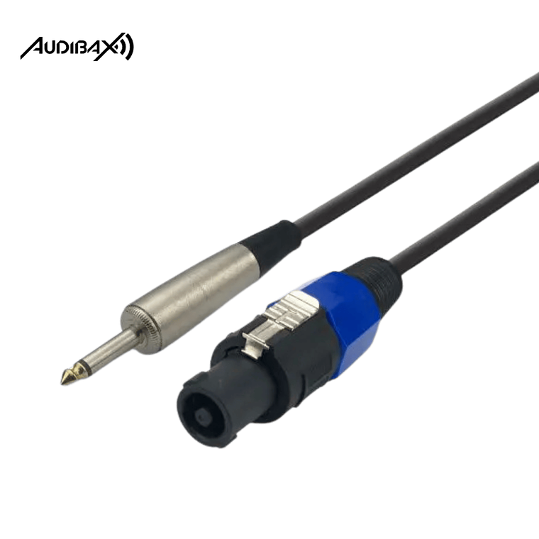 Audibax Silver Cabo Speakon para Jack Mono 8 metros 1