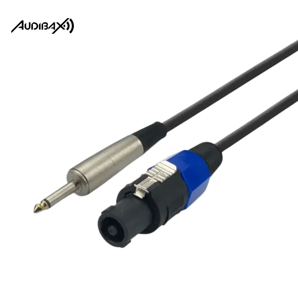 Audibax Silver Cabo Speakon para Jack Mono 8 metros 1