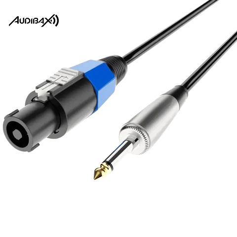 Audibax Power Amp cabo Speakon a Jack Mono 1,5 metros
