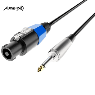 Audibax Power Amp cabo Speakon a Jack Mono 1,5 metros