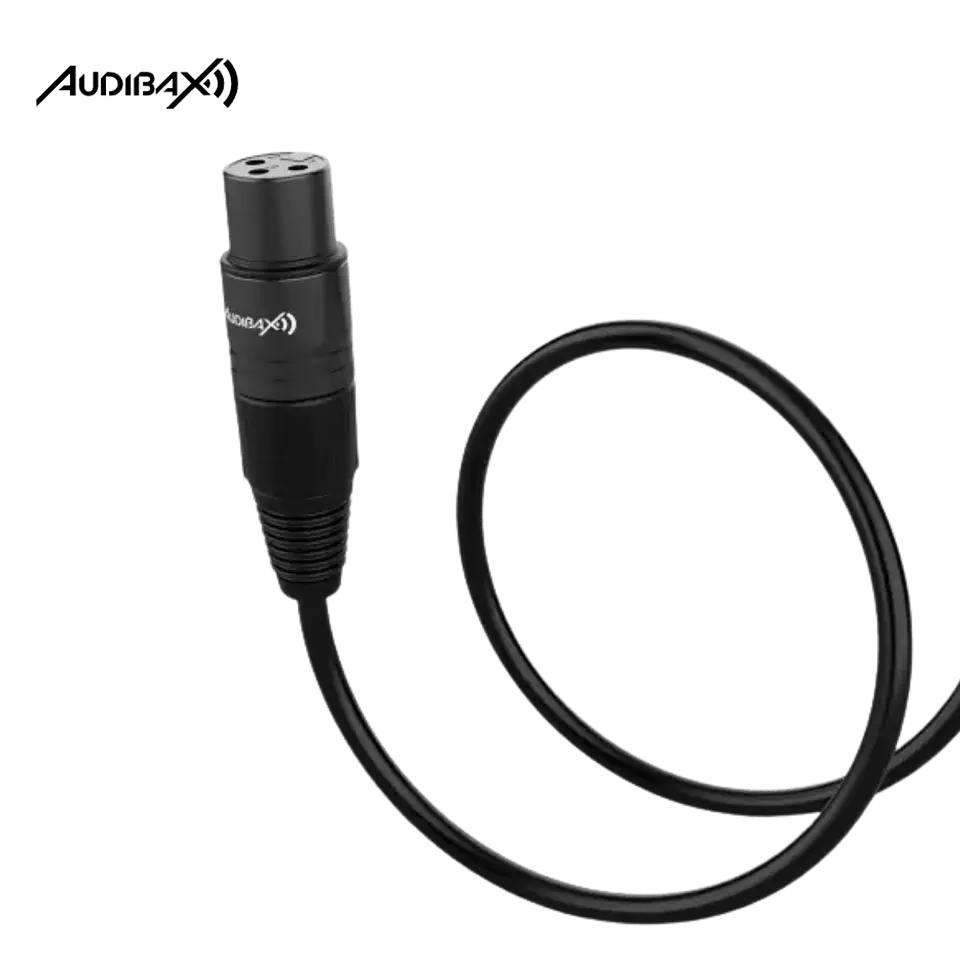 Audibax Silver Black Cabo DMX 3 pinos 1 metro 2