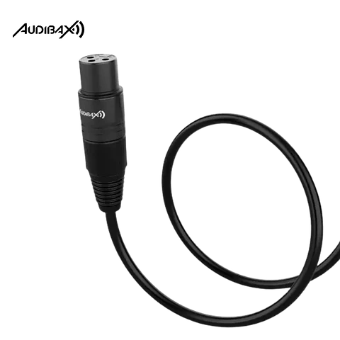 Audibax Silver Black Cabo DMX 3 pinos 5 metros