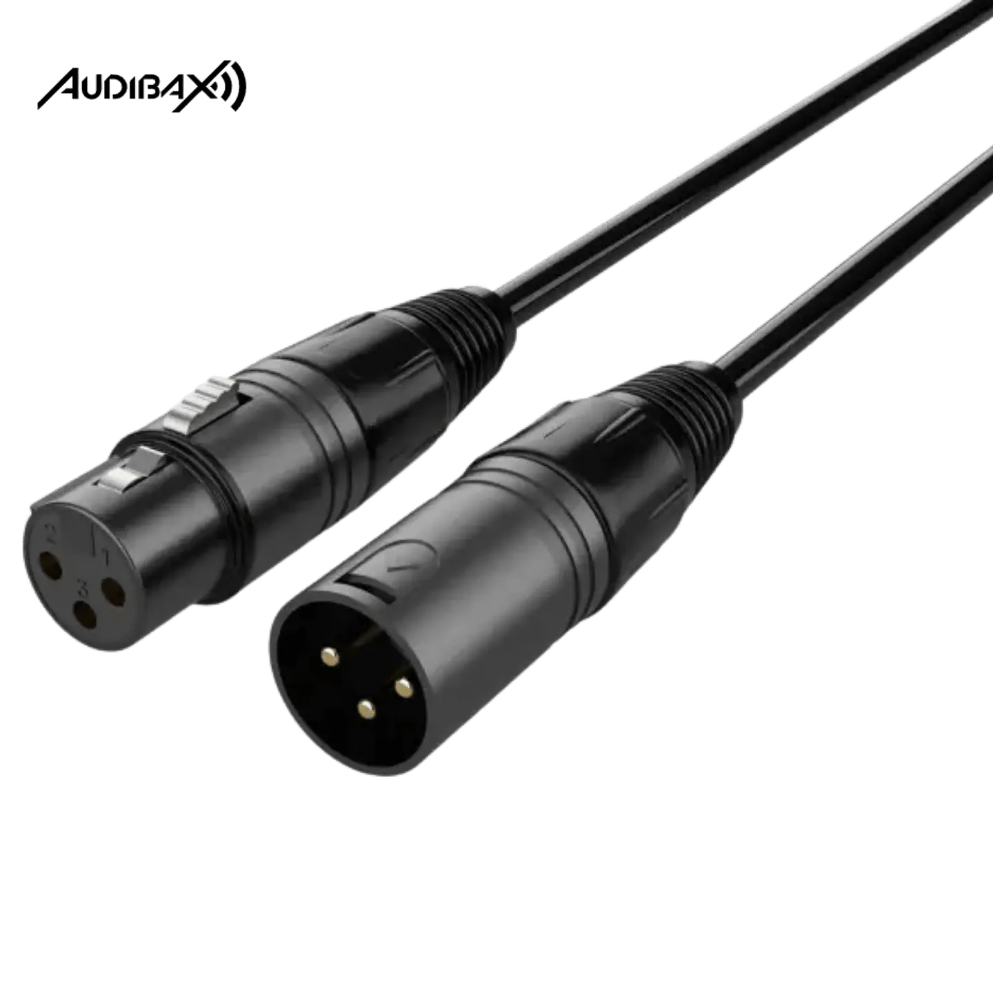 Audibax Silver Black Cabo DMX 3 pinos 5 metros 1