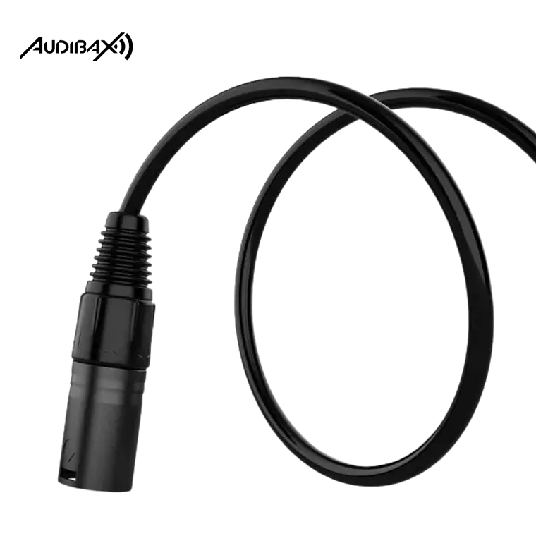 Audibax Silver Black Cabo DMX 3 pinos 3 metros 3