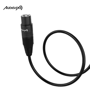Audibax Silver Black Cabo DMX 3 pinos 3 metros
