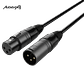 Audibax Silver Black Cabo DMX 3 pinos 3 metros - Thumbnail 1
