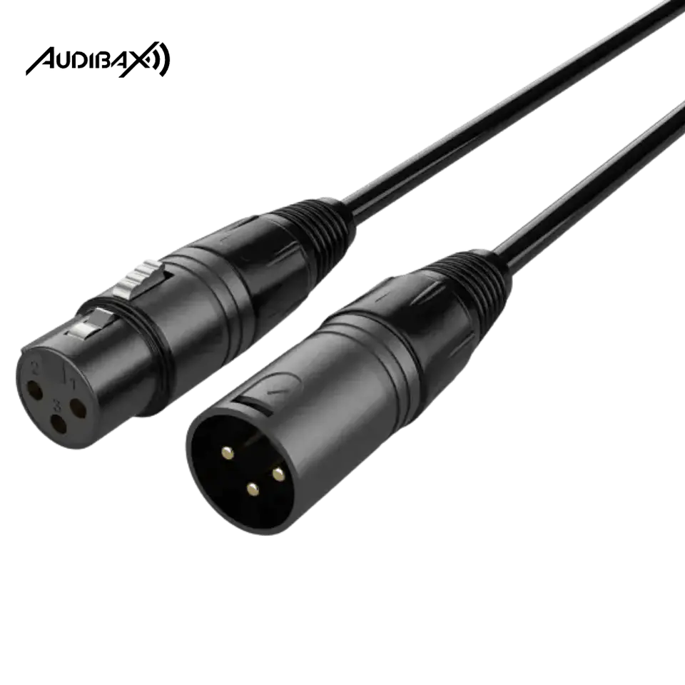 Audibax Silver Black Cabo DMX 3 pinos 3 metros 1
