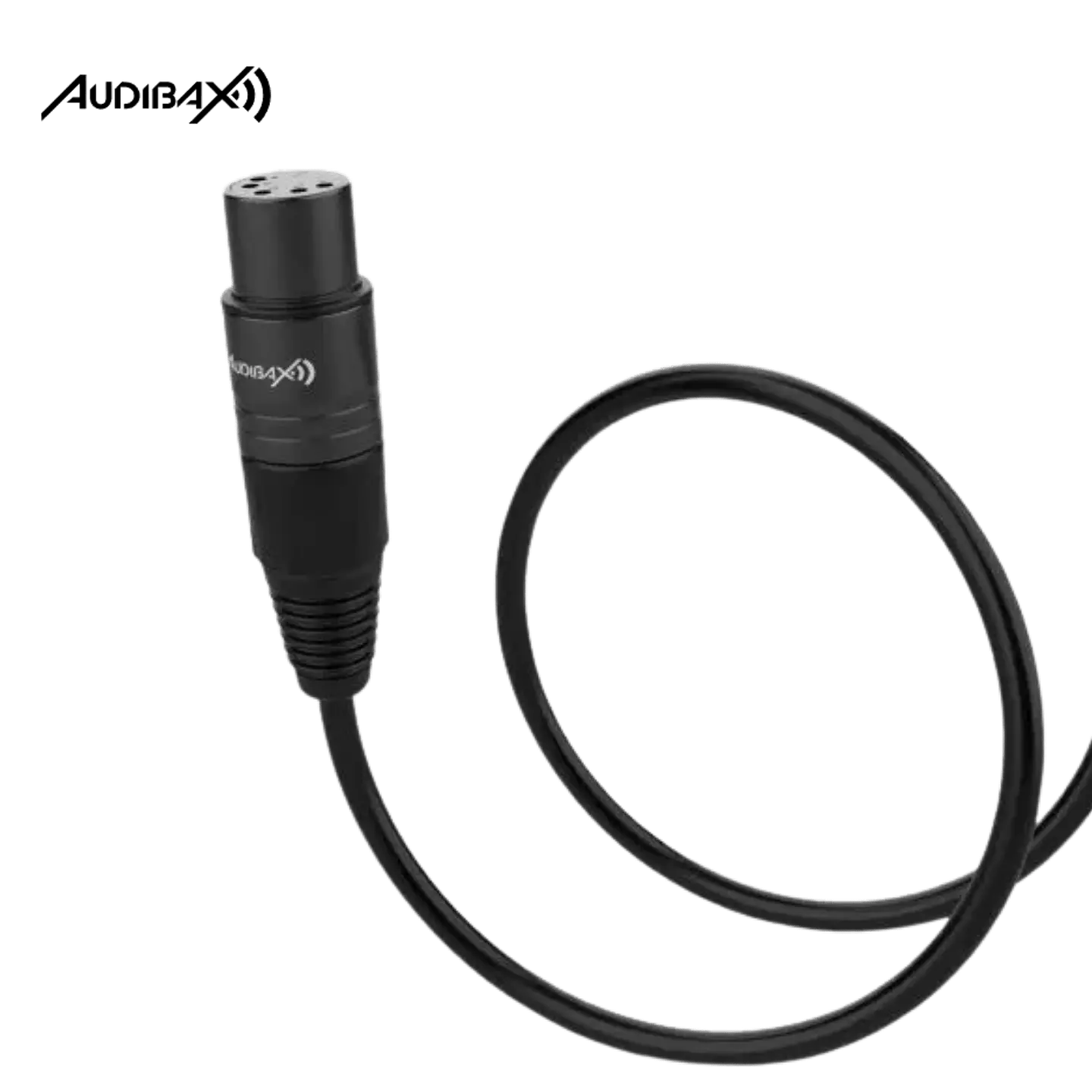 Audibax Silver Black Cabo DMX 5 pinos 2 metros 2