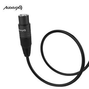 Audibax Silver Black Cabo DMX 5 pinos 2 metros