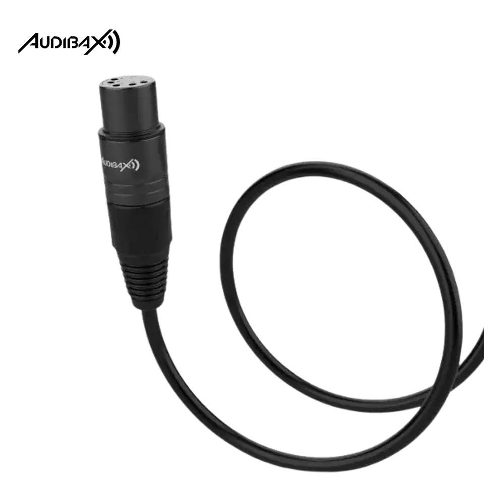 Audibax Silver Black Cabo DMX 5 pinos 5 metros 2