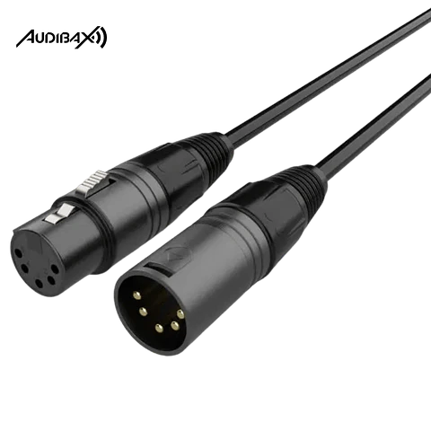 Audibax Silver Black Cabo DMX 5 pinos 5 metros