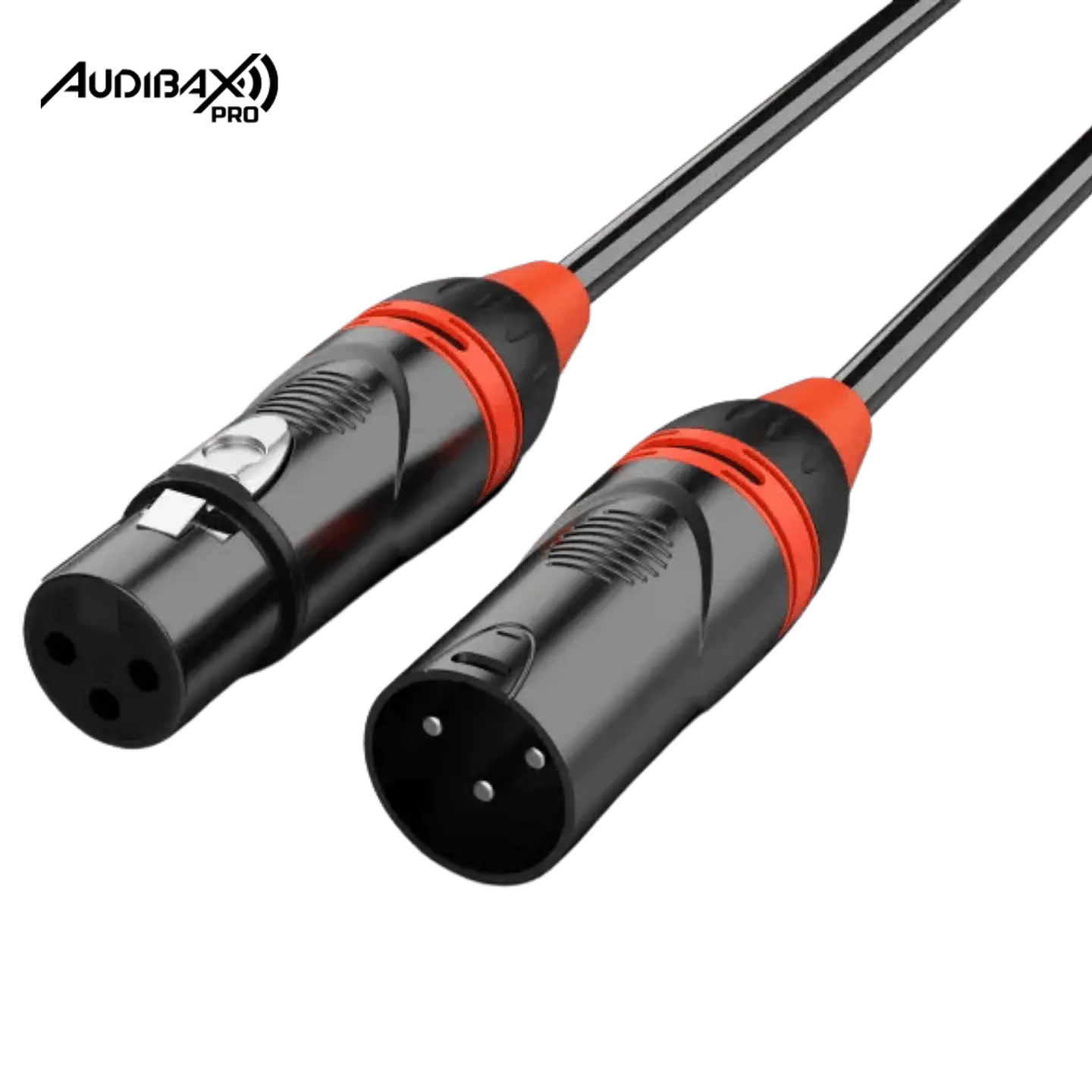 Audibax Pro Preto Cabo DMX 3 pinos 5 metros Preto 1