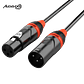 Audibax Pro Preto Cabo DMX 3 pinos 0,50 metros Preto - Thumbnail 1