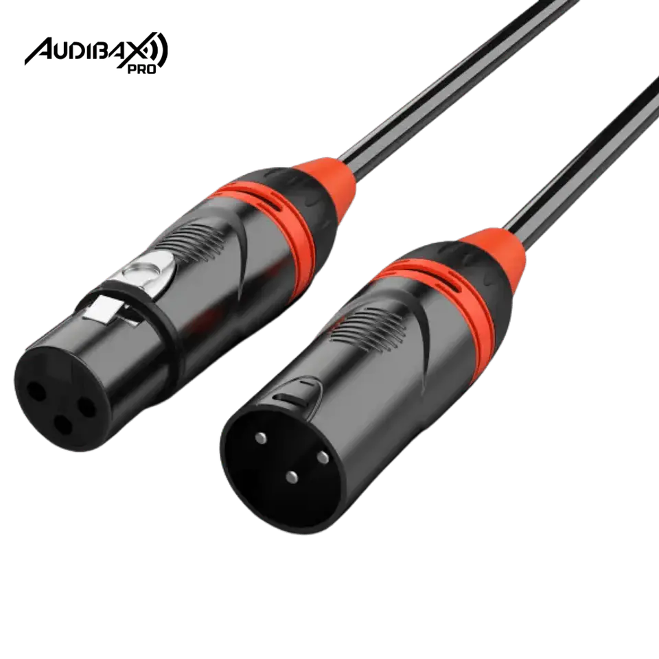Audibax Pro Preto Cabo DMX 3 pinos 0,50 metros Preto 1