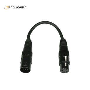 Accu-Cable AC-DMXT/5M3F 5 pinos Macho-3 pinos Fêmea