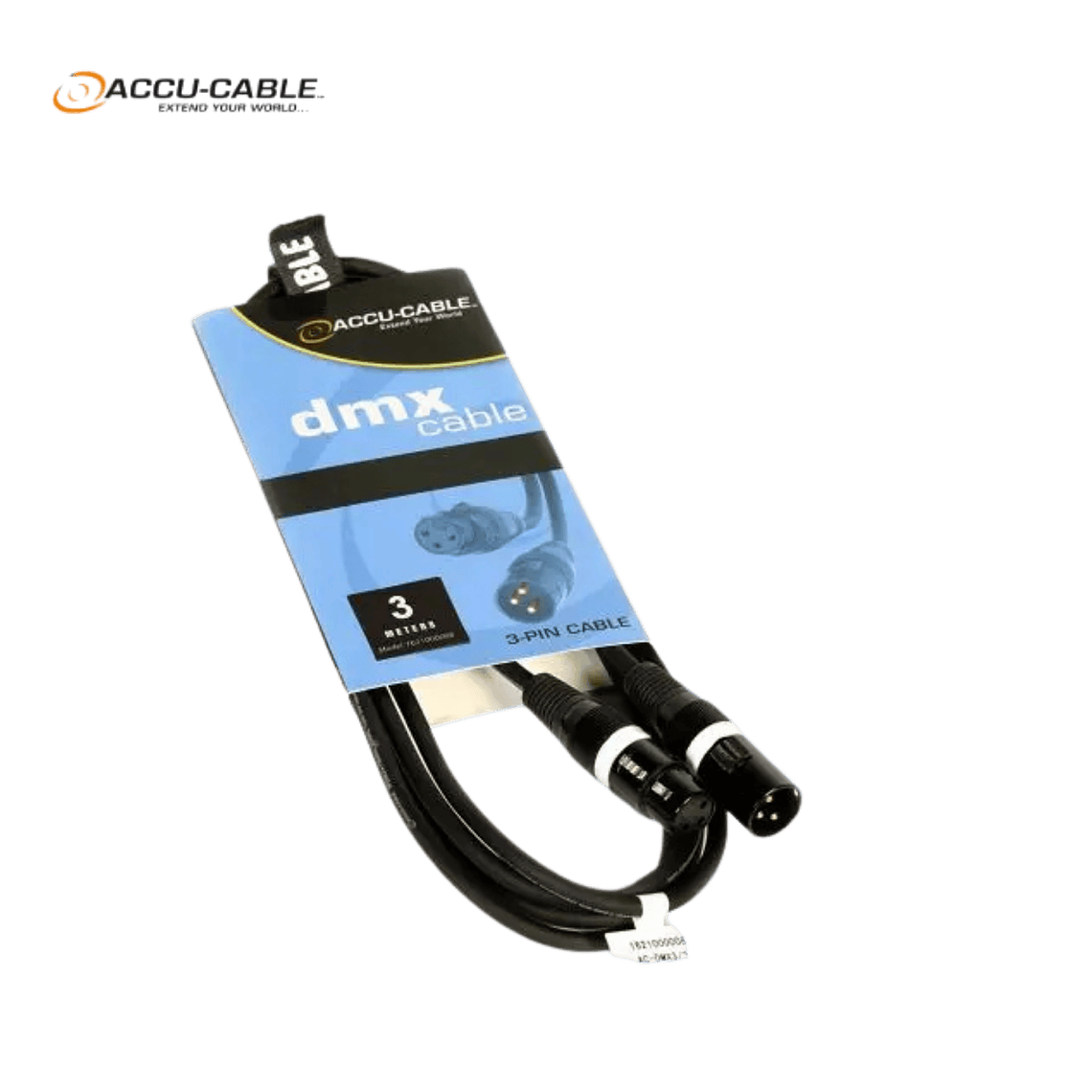 Accu-Cable AC-DMX3/3 3 p. XLRm/3 p. XLRf 3m 2