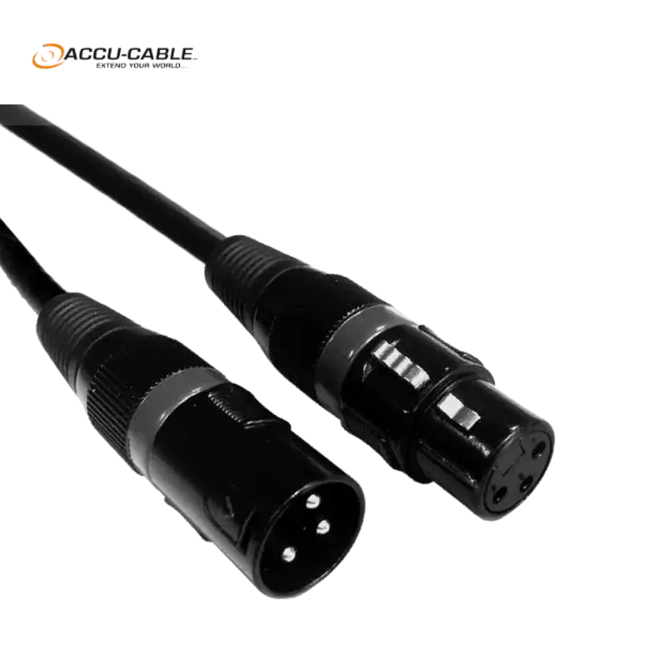 Accu-Cable AC-DMX3/15 3 p. XLRm/3 p. XLRf 15m DMX 1