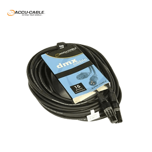Accu-Cable AC-DMX3/15 3 p. XLRm/3 p. XLRf 15m DMX
