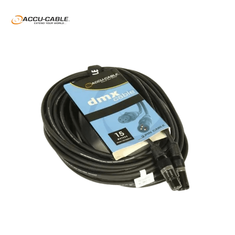 Accu-Cable AC-DMX3/15 3 p. XLRm/3 p. XLRf 15m DMX 2