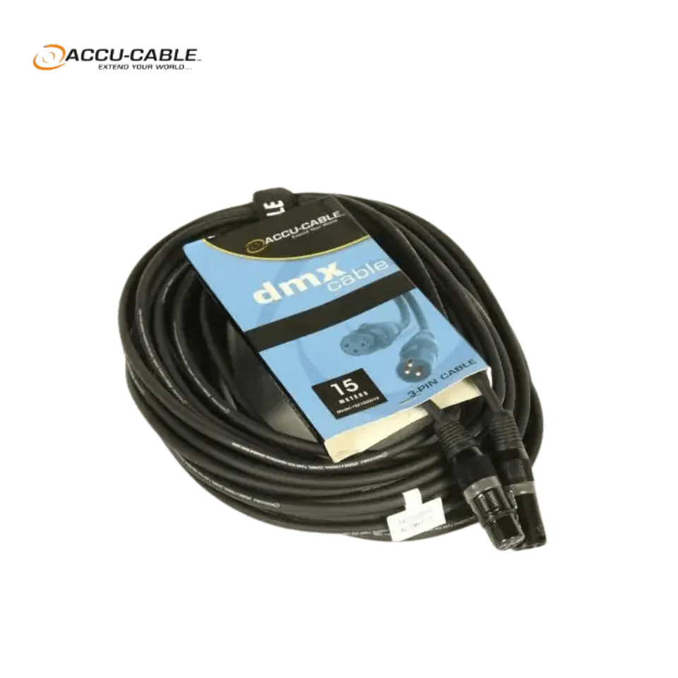 Accu-Cable AC-DMX3/15 3 p. XLRm/3 p. XLRf 15m DMX 2