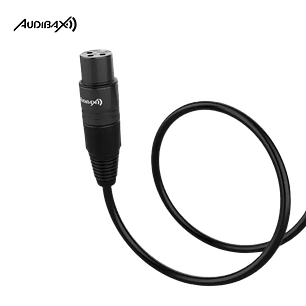 Audibax Silver Black Cabo de DMX 3 pinos 20 metros