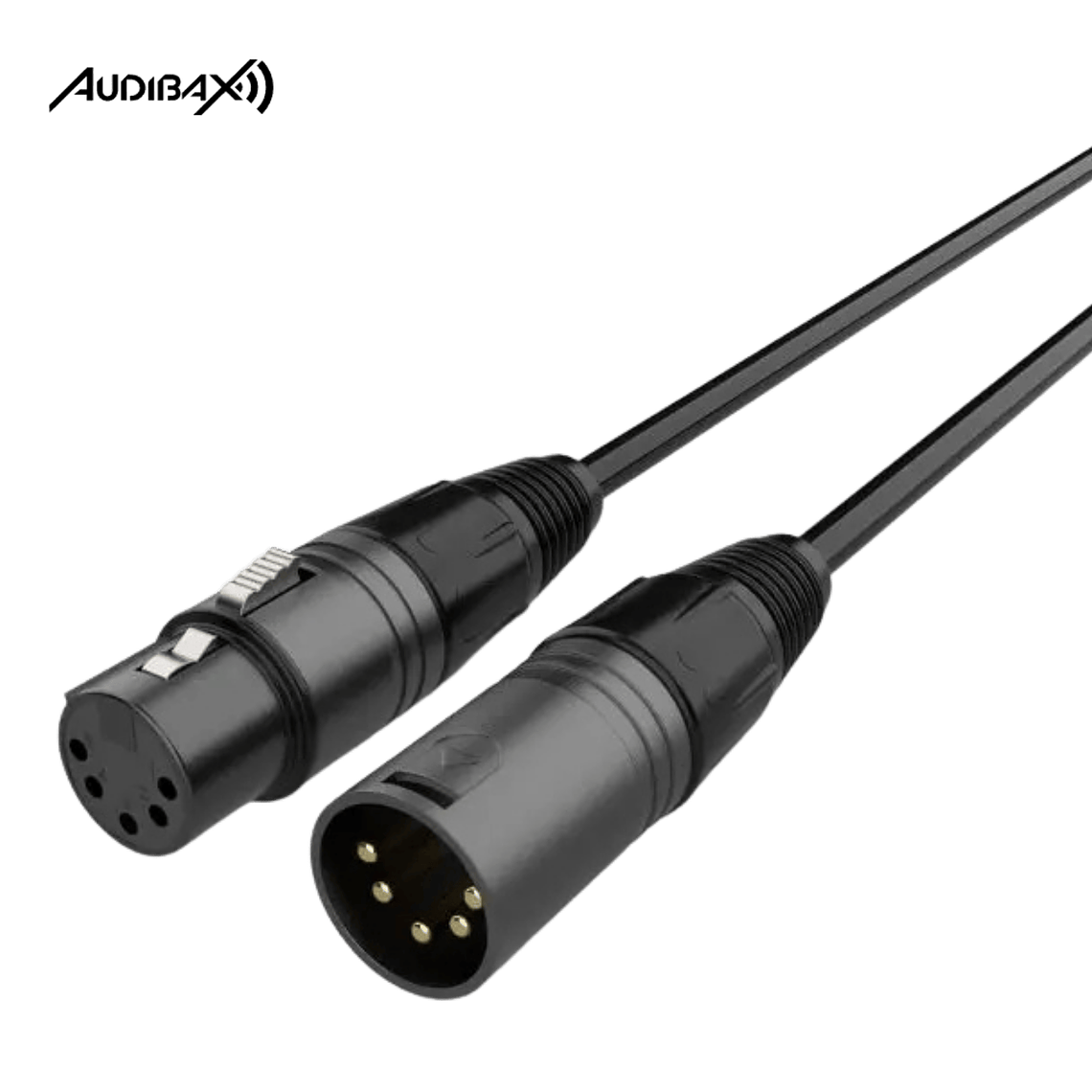 Audibax Silver Black Cabo de DMX 5 pinos 20 metros 1