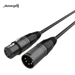 Audibax Silver Black Cabo de DMX 5 pinos 20 metros