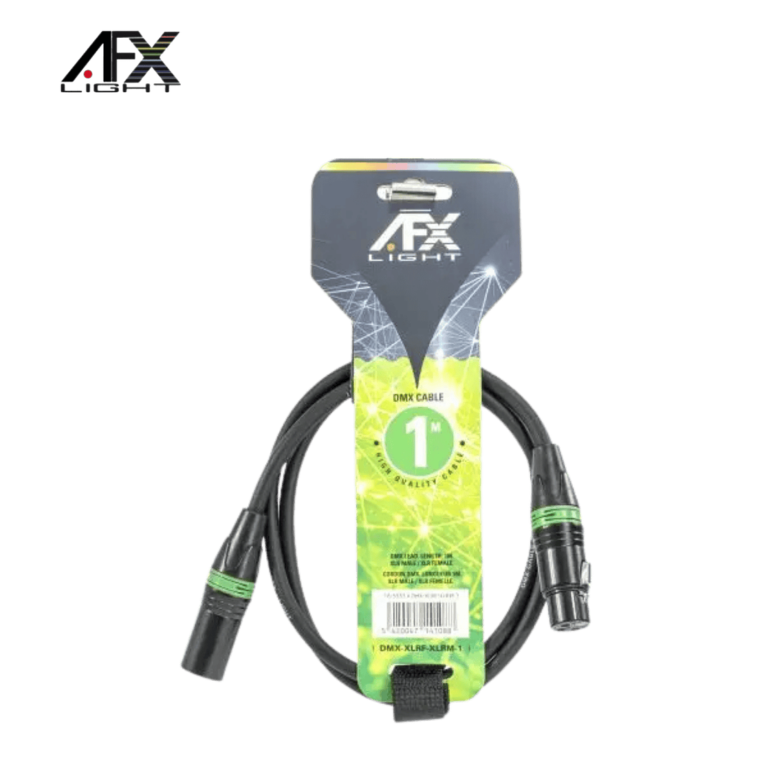 Cabo DMX AFX DMX-XLRF-XLRM-1 1m 2