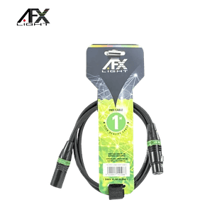 Cabo DMX AFX DMX-XLRF-XLRM-1 1m