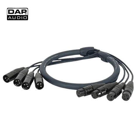 Cabo DMX DAP AUDIO DMX Snake XLR 4-VI 3-pinos (15m)