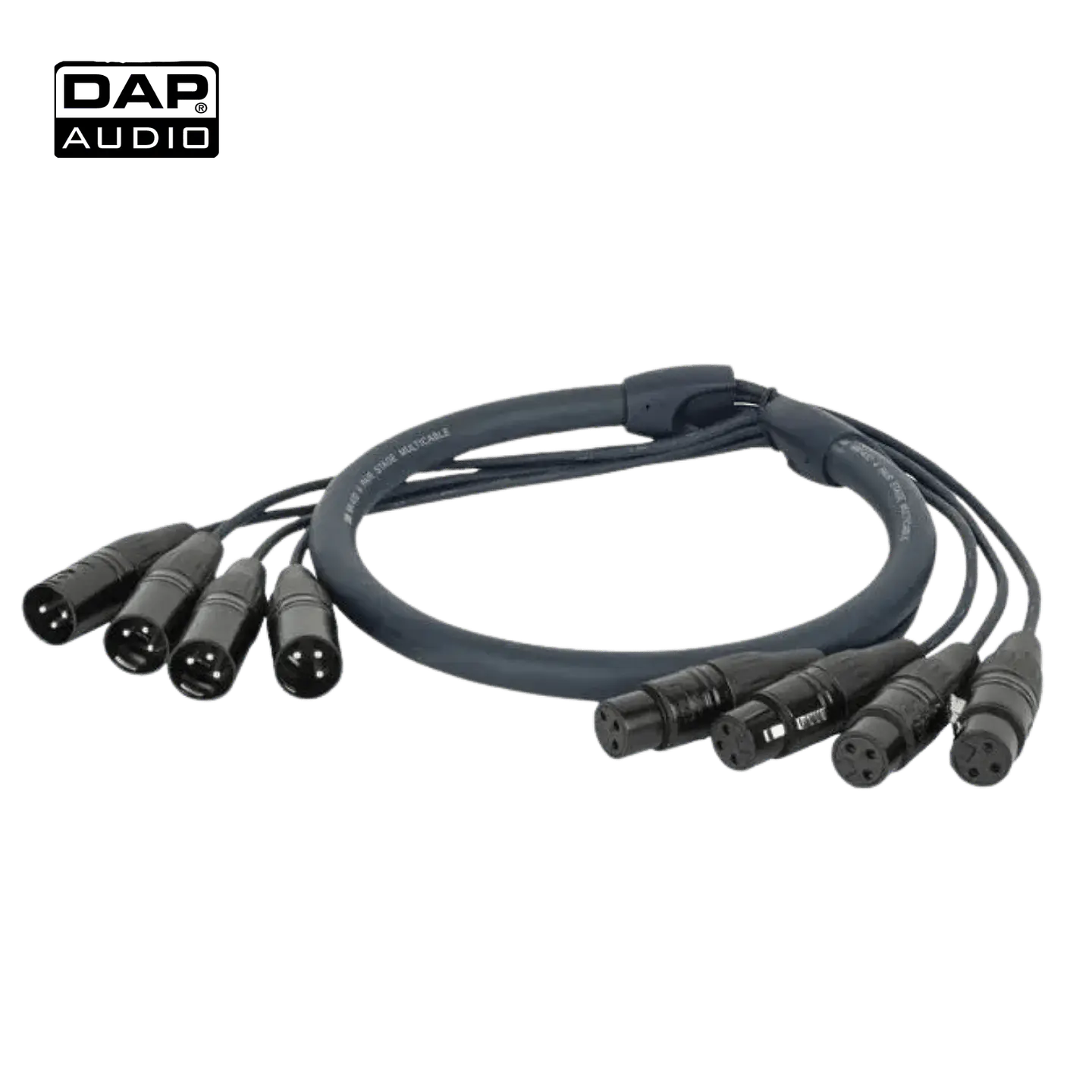Cabo DMX DAP AUDIO DMX Snake XLR 4-VI 3-pinos (15m) 1