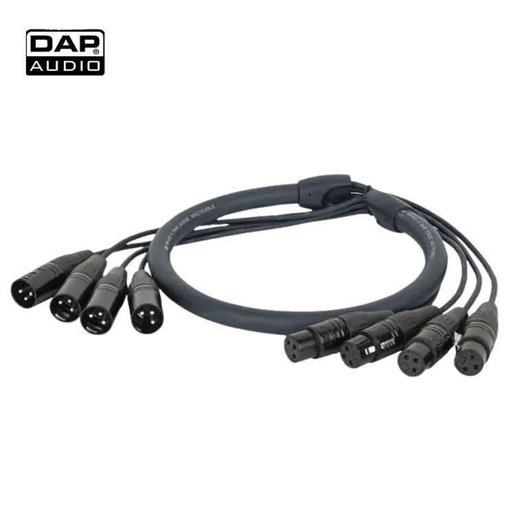 Cabo DMX DAP AUDIO DMX Snake XLR 4-VI 3-pinos (15m) 1