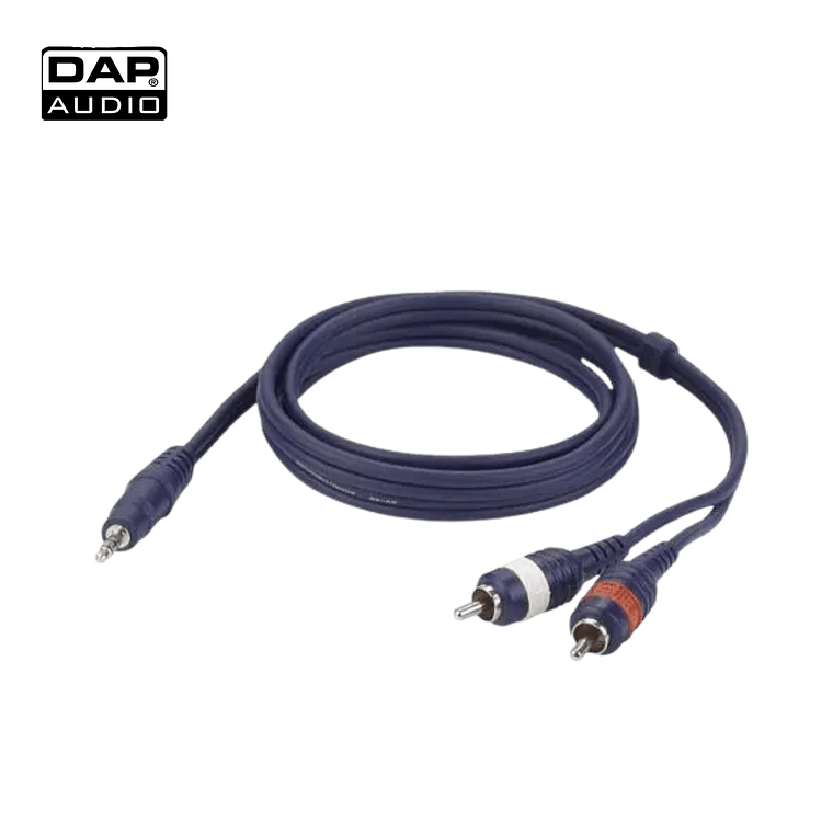 Cabo Mini Jack stereo / 2 Cabo RCA DAP Audio FL30 1,5 metros 1