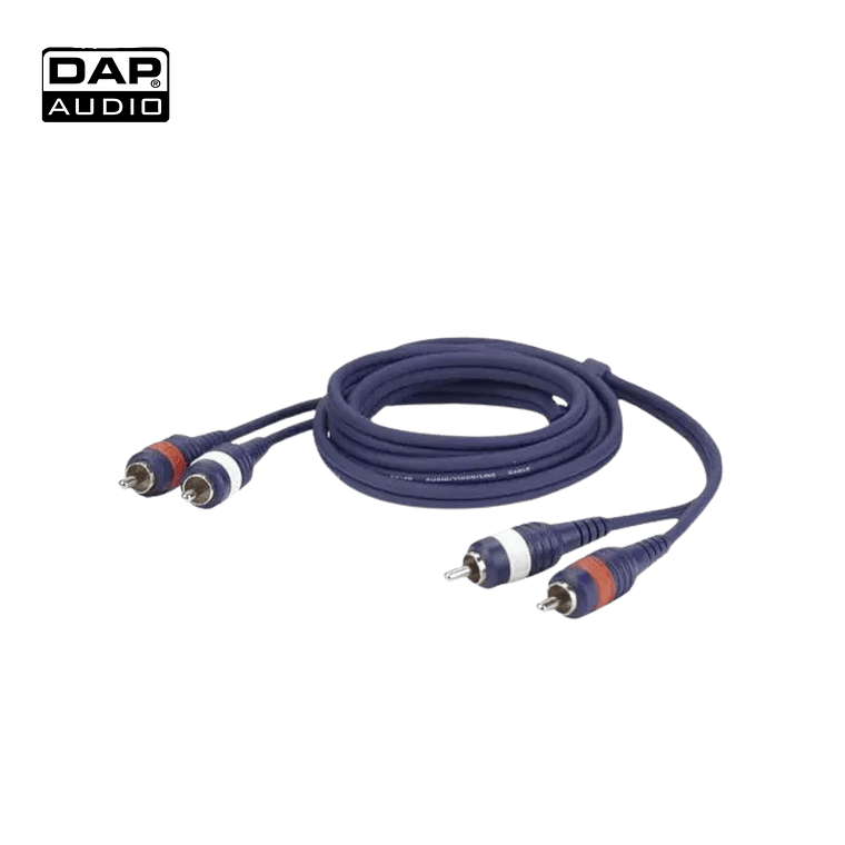 Cabo 2 RCA macho / 2 RCA macho DAP Audio FL24 1,5 metros 1