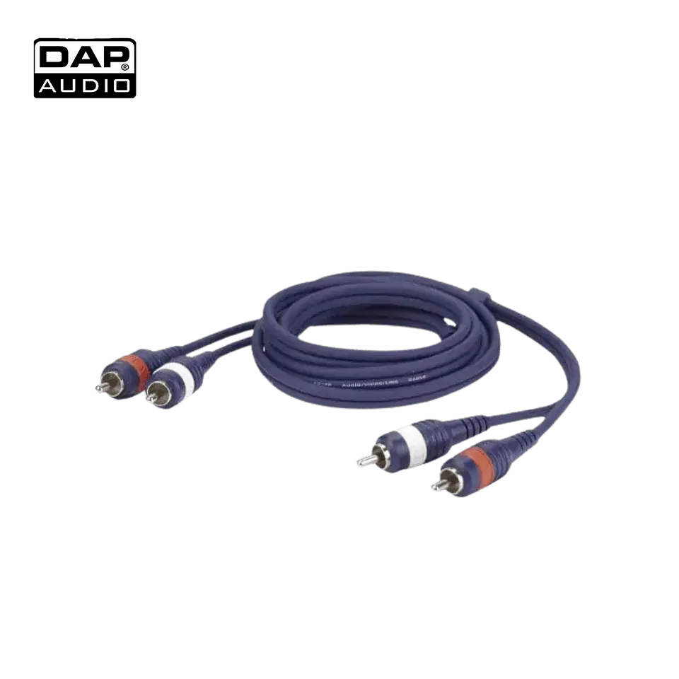 Cabo 2 RCA macho / 2 RCA macho DAP Audio FL24 3 metros 1