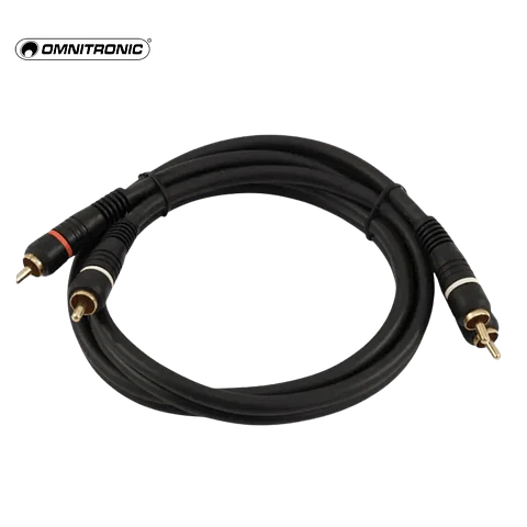 Cabo Omnitronic RCA Cable 2x2 0,3m