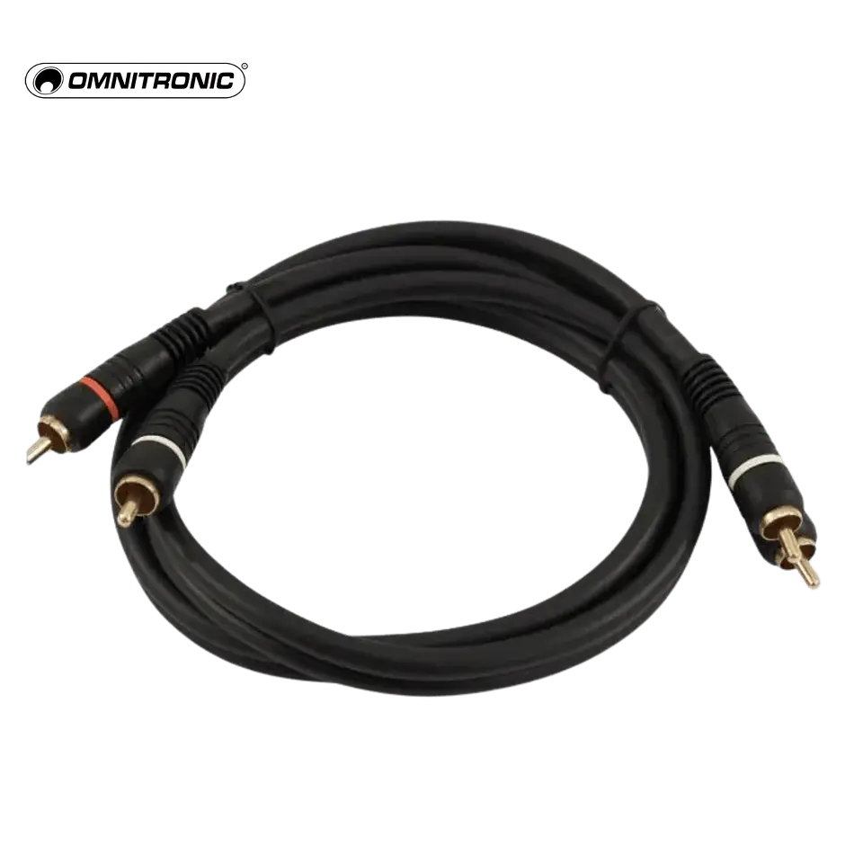 Cabo Omnitronic RCA Cable 2x2 0,3m 2