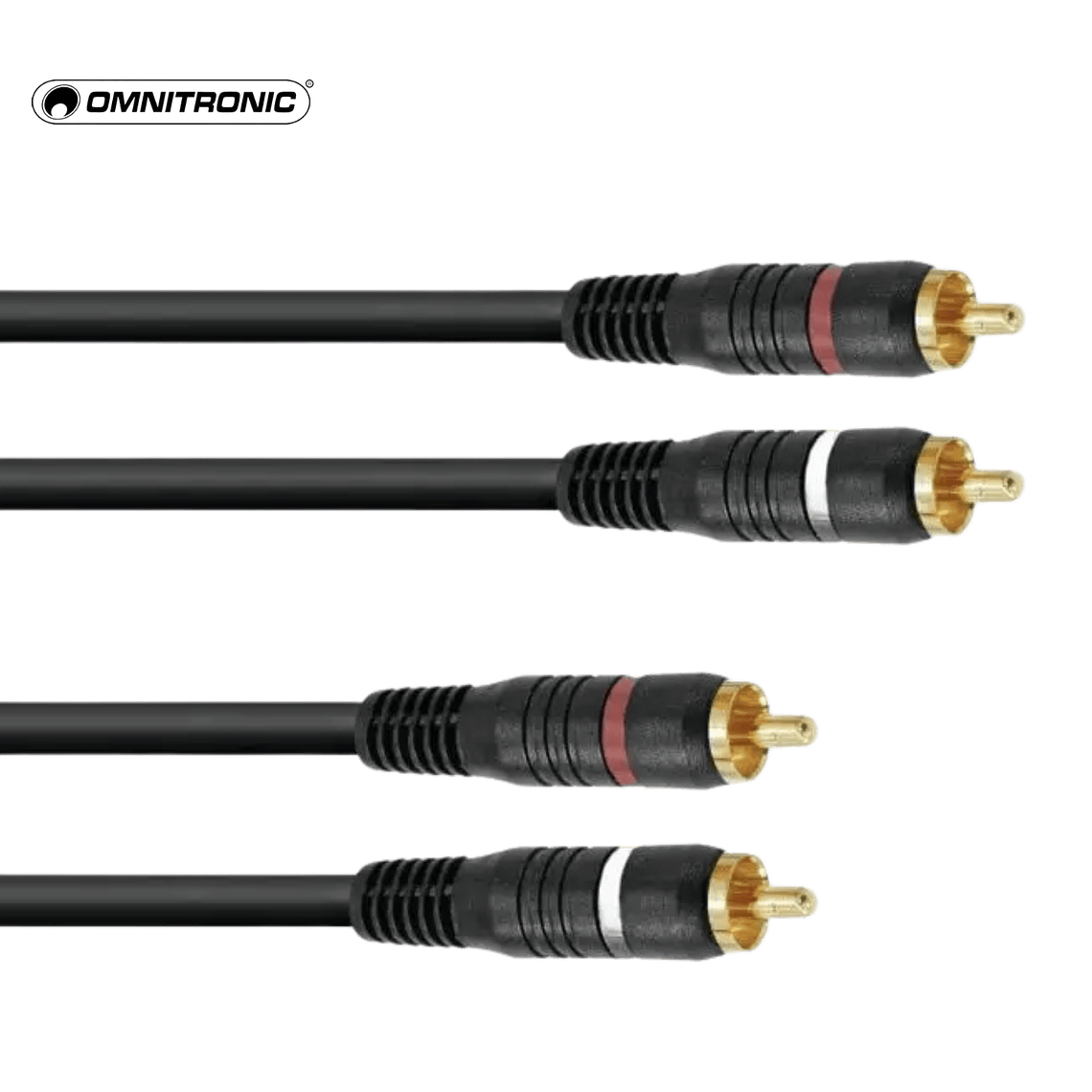 Cabo Omnitronic RCA Cable 2x2 0,3m 1