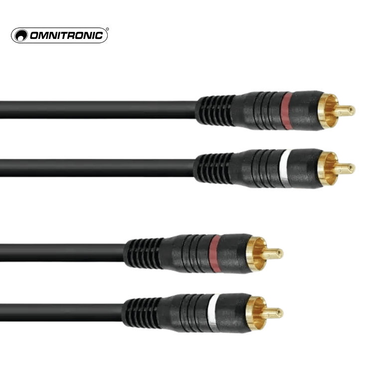 Cabo Omnitronic RCA Cable 2x2 0,3m 1