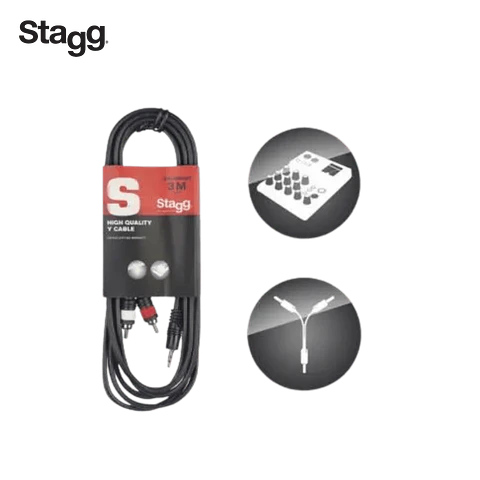 Cabo RCA/MiniJack Stagg SYC3/MPSB2CM 3m