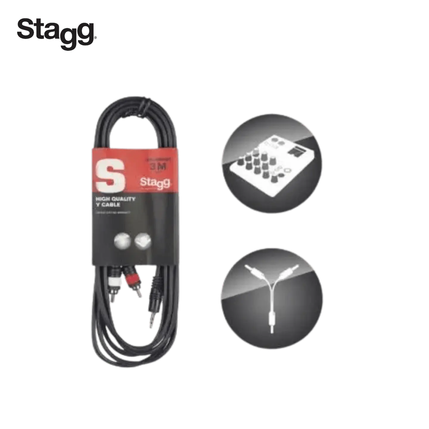 Cabo RCA/MiniJack Stagg SYC3/MPSB2CM 3m 2