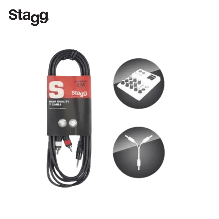Cabo RCA/MiniJack Stagg SYC3/MPSB2CM 3m 2