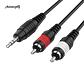 Cabo Minijack/RCA Audibax Bronze Stereo 3 metros - Thumbnail 1