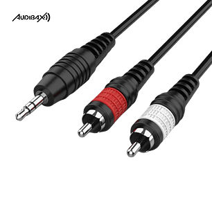 Cabo Minijack/RCA Audibax Bronze Stereo 1,5 metros