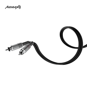 Cabo Stereo RCA/RCA Audibax Silver 6 Metros