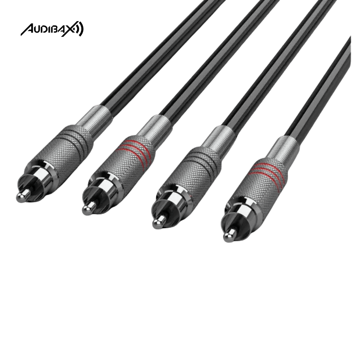 Cabo Stereo RCA/RCA Audibax Silver 6 Metros 1